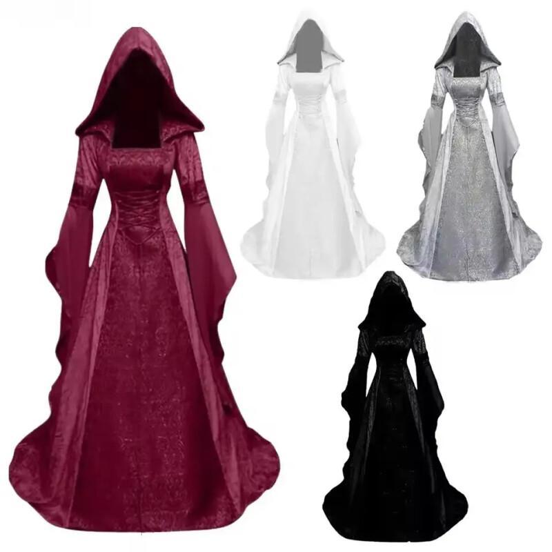 Vintage Fashion Dresses - Kostium na Halloween, karnawał, wiedźmy pogańskiej,