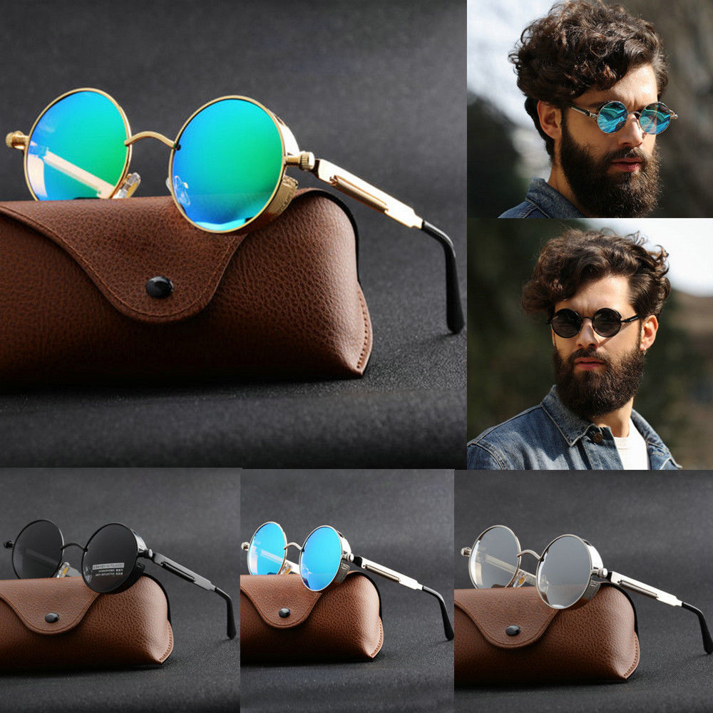 Vintage Fashion Enthusiasts - Nowe metalowe okulary przeciwsłoneczne w stylu