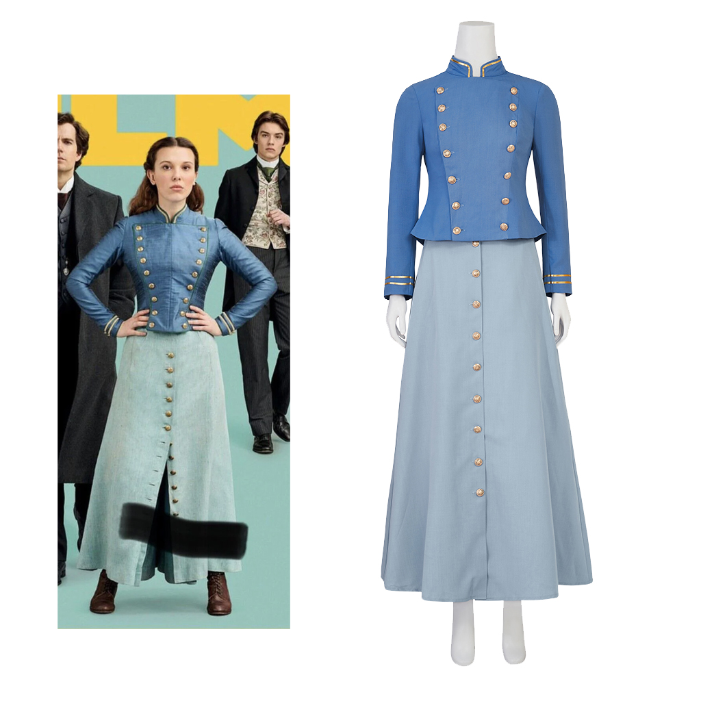 Kostium Cosplay Enola Holmes 2 – Vintage Fashion Dresses recenzja i cena