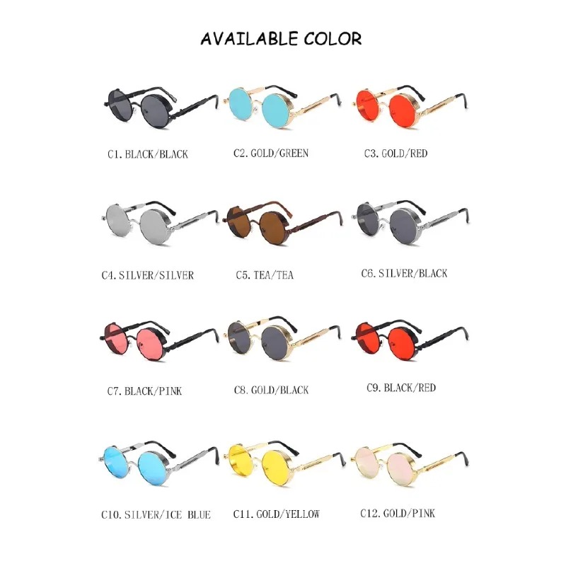Nowe metalowe okulary przeciws – Vintage Fashion Enthusiasts recenzja i cena